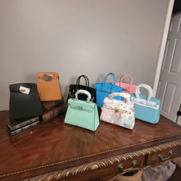 Light Blue Lock and Key Bag - Picture 8 of 8